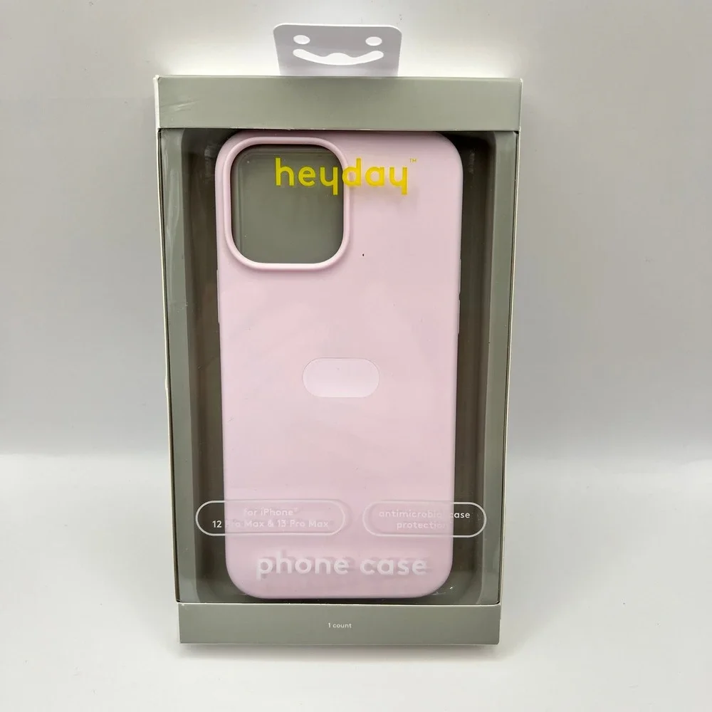 Heyday iPhone 12 Pro Max 13 Pro Max Case Pink Recycled Silicone Antimicrobial